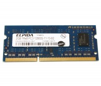 Модуль памяти SO-DIMM, DDR3, 2Gb, 1600 MHz, Elpida, 1.5V (EBJ20UF8BDU0-GN-F)