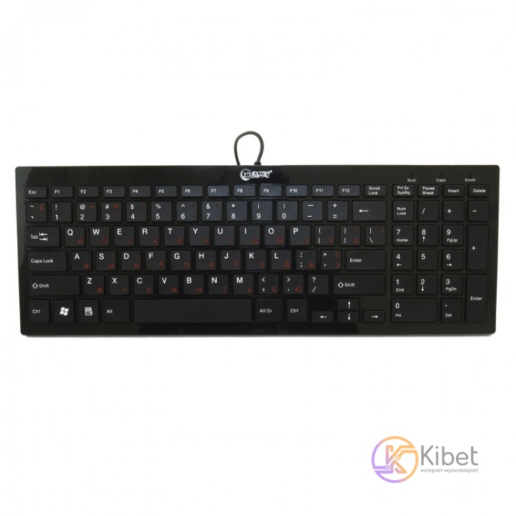 Клавиатура Extradigital ED-K101 Black, USB, лазерная гравировка, ножничный механ