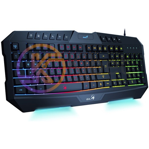 Клавиатура Genius Scorpion K20 Black, USB, игровая, 7 цветов подсветки
