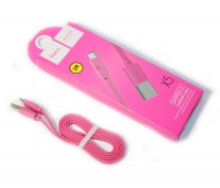 Кабель USB - USB 3.1 Type C, Hoco X5 Bamboo, Pink, 1 м