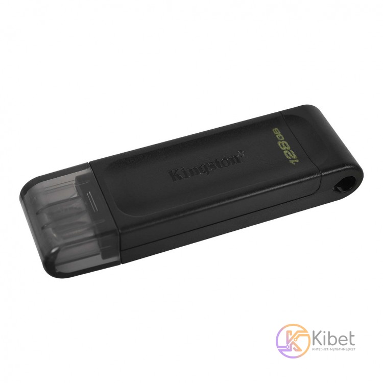 USB 3.2 Type-C Флеш накопитель 128Gb Kingston DataTraveler 70, Black (DT70 128GB