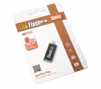 USB Флеш накопитель 8Gb DATO DS7002 Black, (DS7002B-08G)
