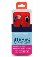 Наушники Greentree GT-ER07 Black Red, Mini jack (3.5 мм), вакуумные, кабель 1.2