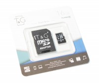 Карта памяти microSDHC, 16Gb, Class10 UHS-I, T G, SD адаптер (TG-16GBSD10U1-01)