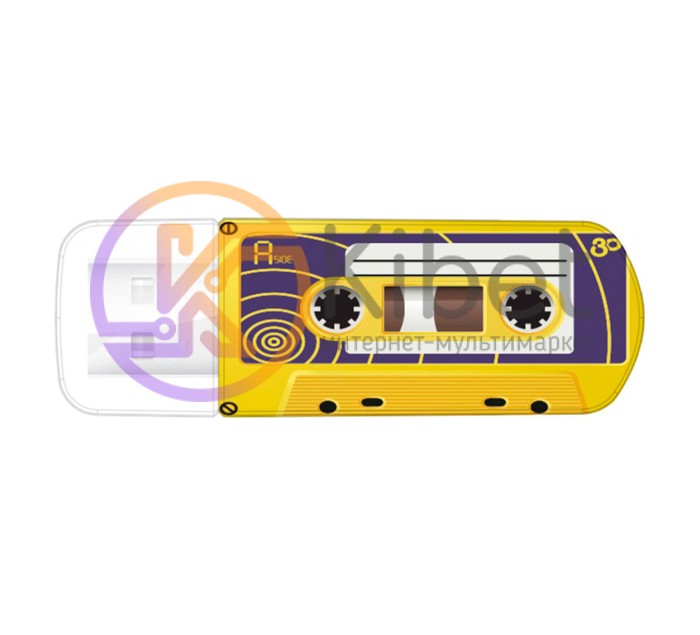 USB Флеш накопитель 16Gb Verbatim Mini Cassette Edition Yellow 49399