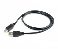 Кабель USB - USB BM 1 м Cablexpert Black, профессиональная серия (CCP-USB2-AMBM-