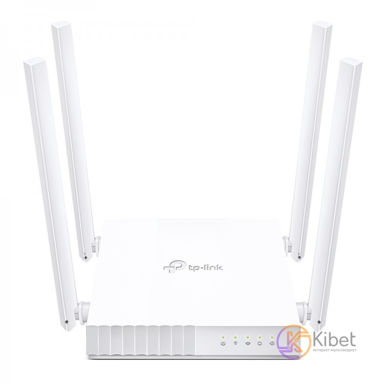 Роутер TP-LINK Archer C24, White, Wi-Fi 802.11a b g n ac, до 733 Mb s, 2.4 5GHz,