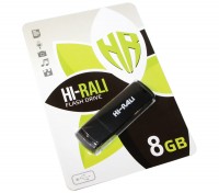 USB Флеш накопитель 8Gb Hi-Rali Bright Black, HI-8GBBRTBK