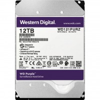 Жесткий диск 3.5' 12Tb Western Digital Purple, SATA3, 256Mb, 7200 rpm (WD121PURZ
