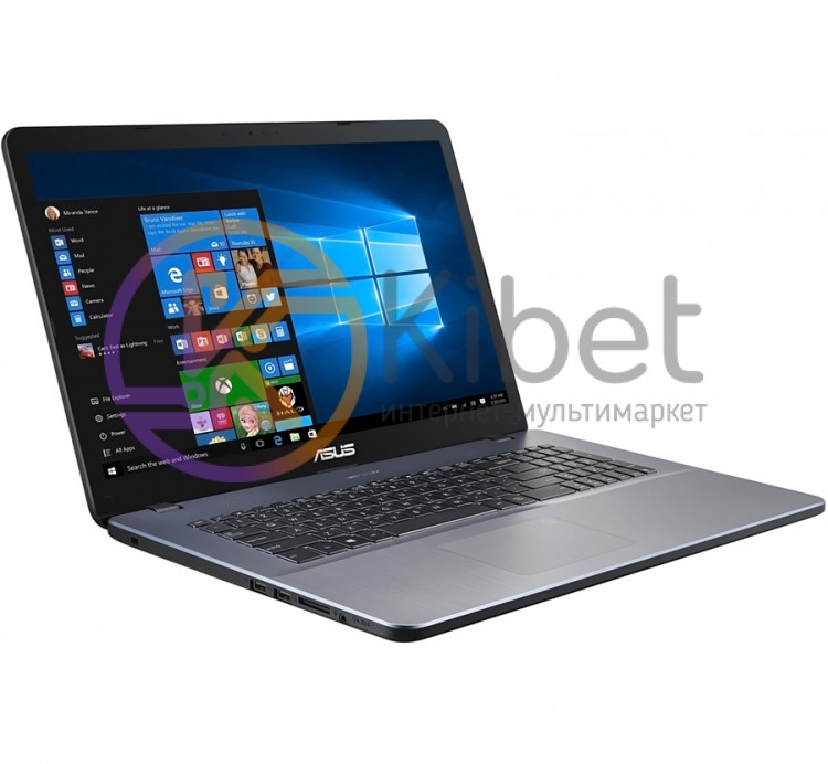 Ноутбук 17' Asus X705MB-GC001 Star Grey, 17.3' глянцевый LED FullHD (1920x1080)