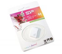USB Флеш накопитель 64Gb Silicon Power Touch T08 White, SP064GBUF2T08V1W