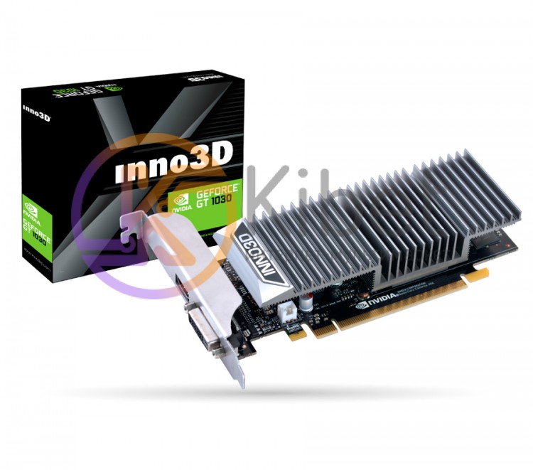 Видеокарта GeForce GT1030, Inno3D, 2Gb GDDR5, 64-bit, DVI HDMI, 1468 6008MHz, Lo