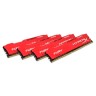 Модуль памяти 8Gb x 4 (32Gb Kit) DDR4, 2400 MHz, Kingston HyperX Fury, Red, 15-1