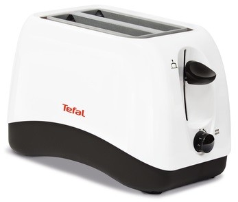 Тостер Tefal TT130130 White, 850W, механическое управление, 2 тоста, 2 отделения