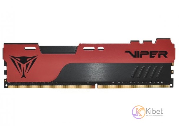 Модуль памяти 16Gb DDR4, 2666 MHz, Patriot Viper Elite II, Black Red, 16-17-17-3