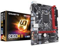Материнская плата 1151 (B360) Gigabyte B360M H, B360, 2xDDR4, Int.Video(CPU), 4x
