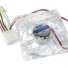 Вентилятор 80 mm Merlion 8025 прозрачный DC sleeve fan 4pin - 80х80х25мм, 1500об