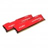 Модуль памяти 8Gb x 2 (16Gb Kit) DDR4, 2666 MHz, Kingston HyperX Fury, Red, 16-1