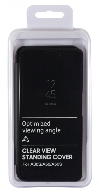 Чехол-книжка для смартфона Samsung A30s 2019 (A307), Black, Clear View Standing