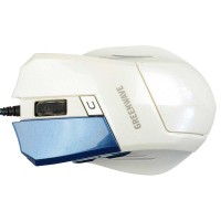 Мышь GreenWave MX-555L White Blue, Optical, USB, 2000 dpi, игровая