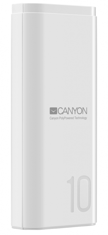Универсальная мобильная батарея 10000 mAh, Canyon CNE-CPB010W, White, 1xUSB (5V