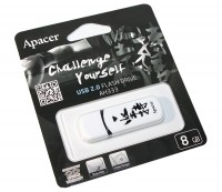 USB Флеш накопитель 8Gb Apacer AH333 White with Chinese Character, AP8GAH333WA-1