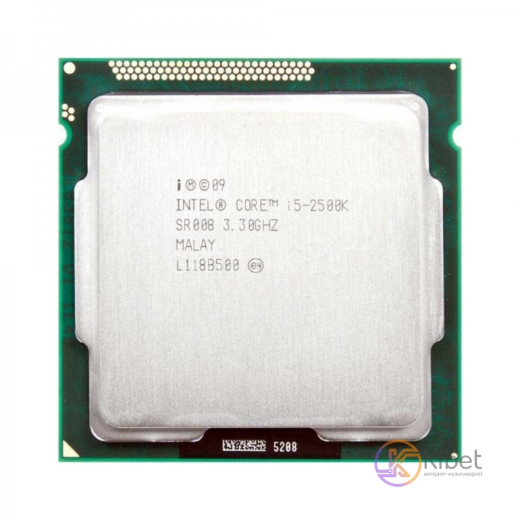 Процессор Intel Core i5 (LGA1155) i5-2500K, Tray, 4x3,3 GHz (Turbo Boost 3,7GHz)