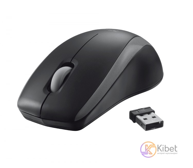 Мышь Trust Carve Black USB wireless Mouse