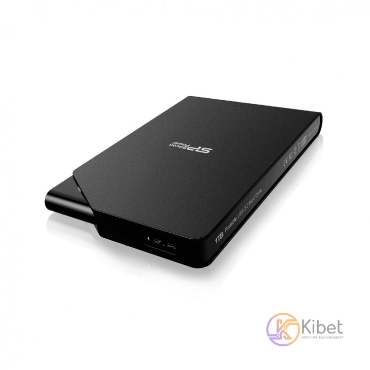 Внешний жесткий диск 1Tb Silicon Power Stream S03, Black, 2.5', USB 3.0 (SP010TB