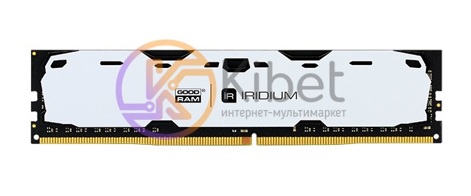 Модуль памяти 4Gb DDR4, 2400 MHz, Goodram Iridium, White, 15-15-15, 1.2V, с ради
