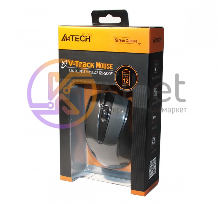 Мышь A4Tech G9-500F V-Track, Black, USB, Wireless