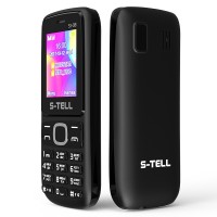 Мобильный телефон S-Tell S1-08 Black, 2 Sim, 1.8' TFT (160x128), BT, FM, Cam 0.3