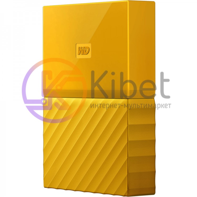 Внешний жесткий диск 4Tb Western Digital My Passport, Yellow, 2.5', USB 3.0 (WDB