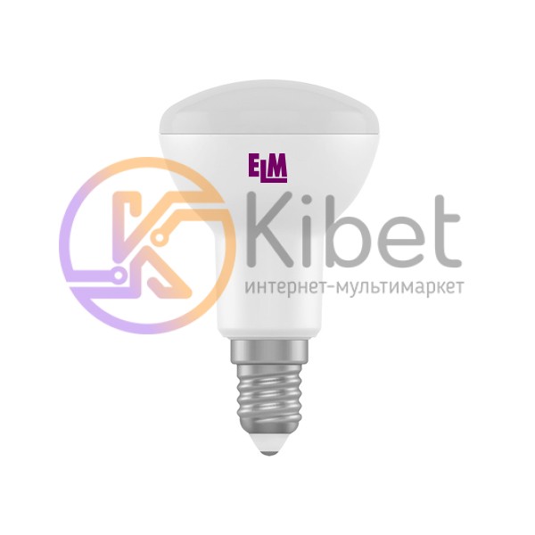 Лампа светодиодная E14, 5W, 4000K, R50, ELM, 450 lm, 220V (18-0104)