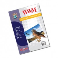 Фотобумага WWM, матовая, A3, 100 г м?, 50 л (M100.A3.50)