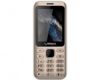 Мобильный телефон Sigma X-Style 33 Steel Gold, 2 Sim, дисплей 2.8' цветной (240x