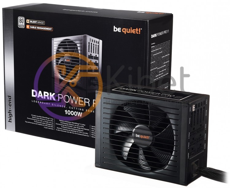Блок питания be quiet! Dark Power Pro 11 1000W (BN254) 135mm, ATX, 20+4, 4+4, 1x