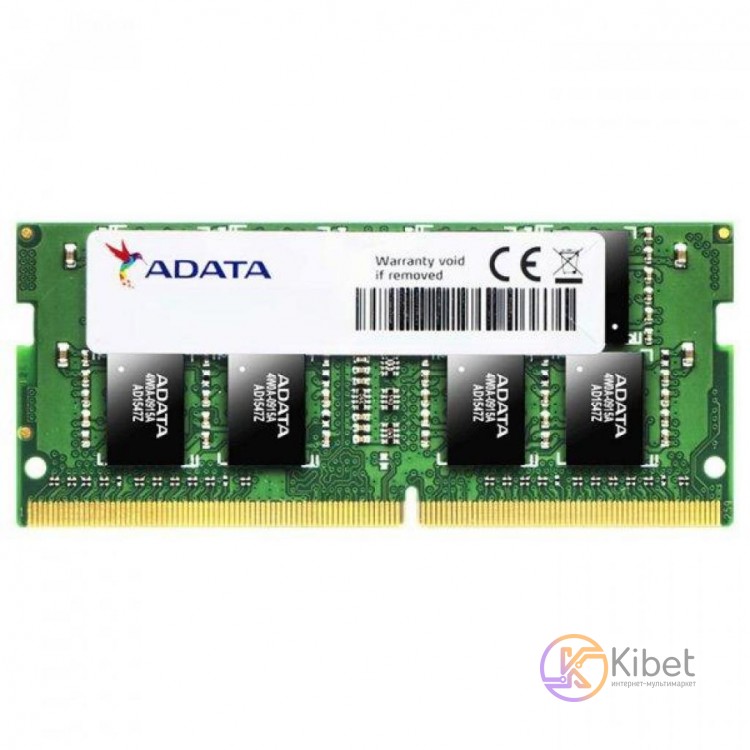 Модуль памяти SO-DIMM, DDR4, 4Gb, 2666 MHz, A-Data, 1.2V, CL19 (AD4S2666J4G19-S)