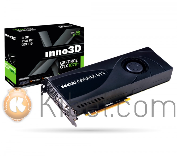 Видеокарта GeForce GTX1070Ti, Inno3D, Jet, 8Gb DDR5, 256-bit, DVI HDMI 3xDP, 168