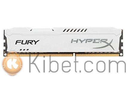 Модуль памяти 8Gb DDR3, 1600 MHz (PC3-12800), Kingston HyperX Fury White, 10-10-