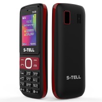 Мобильный телефон S-Tell S1-08 Black-Red, 2 Sim, 1.8' TFT (160x128), BT, FM, Cam