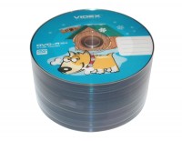 Диск DVD-R 50 Videx 'Год Собаки', 4.7Gb, 16x, Bulk Box