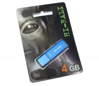 USB Флеш накопитель 4Gb Hi-Rali Vektor series Blue HI-4GBVRBL
