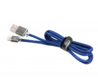 Кабель USB 2.0 - 1.0м AM Lightning Cablexpert CCPB-L-USB-07B, Blue, премиум, 2.4
