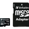 Карта памяти microSDHC, 16Gb, Class10 UHS-1 V10, Verbatim, 80 10 MB s, SD адап