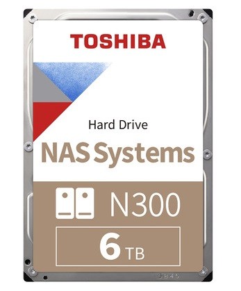 Жесткий диск 3.5' 6Tb Toshiba N300, SATA3, 256Mb, 7200 rpm (HDWG460UZSVA)