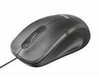 Мышь Trust Ivero Compact, Black, USB, оптическая, 1000 dpi, 3 кнопки, 1,5 м (204
