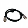 Кабель HDMI - HDMI, 1.0 м, Black, V2.1, Extradigital, позолоченные коннекторы (K