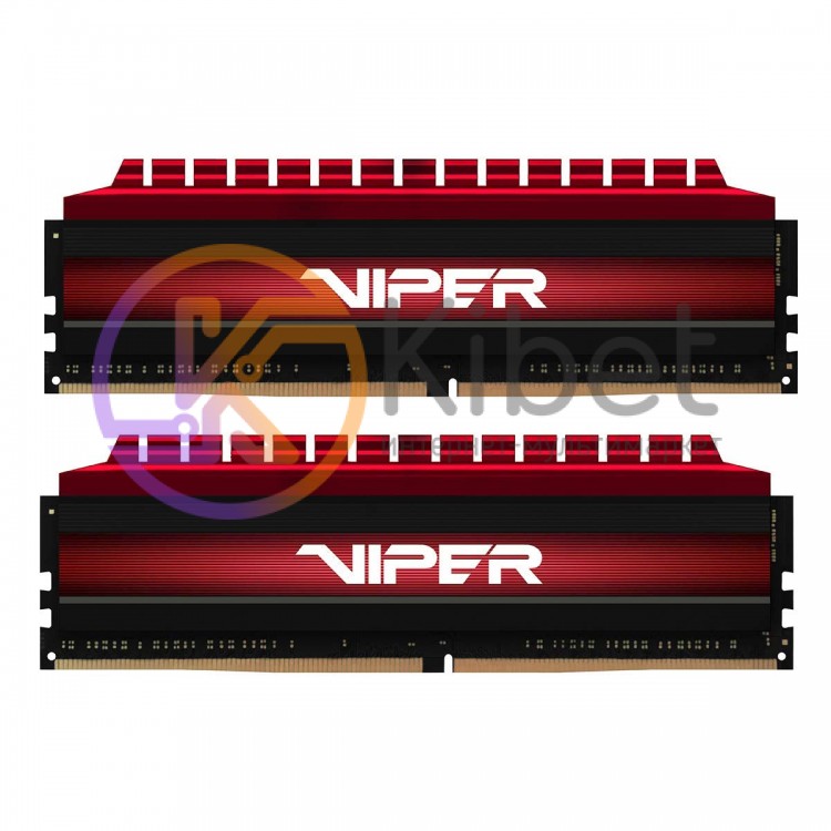 Модуль памяти 16Gb x 2 (32Gb Kit) DDR4, 3000 MHz, Patriot Viper 4, Red, 16-16-16