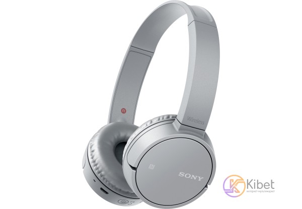 Наушники Sony WH-CH500 Grey, Bluetooth, полноразмерные